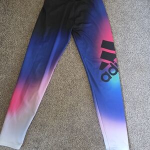 Adidas Kids Gradient Leggings - Blue and Pink